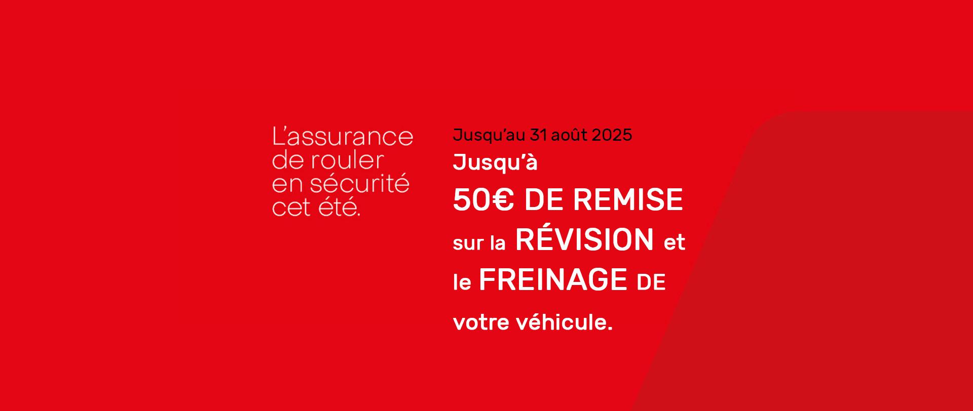 Remise sur la révision et le freinage de votre véhicule